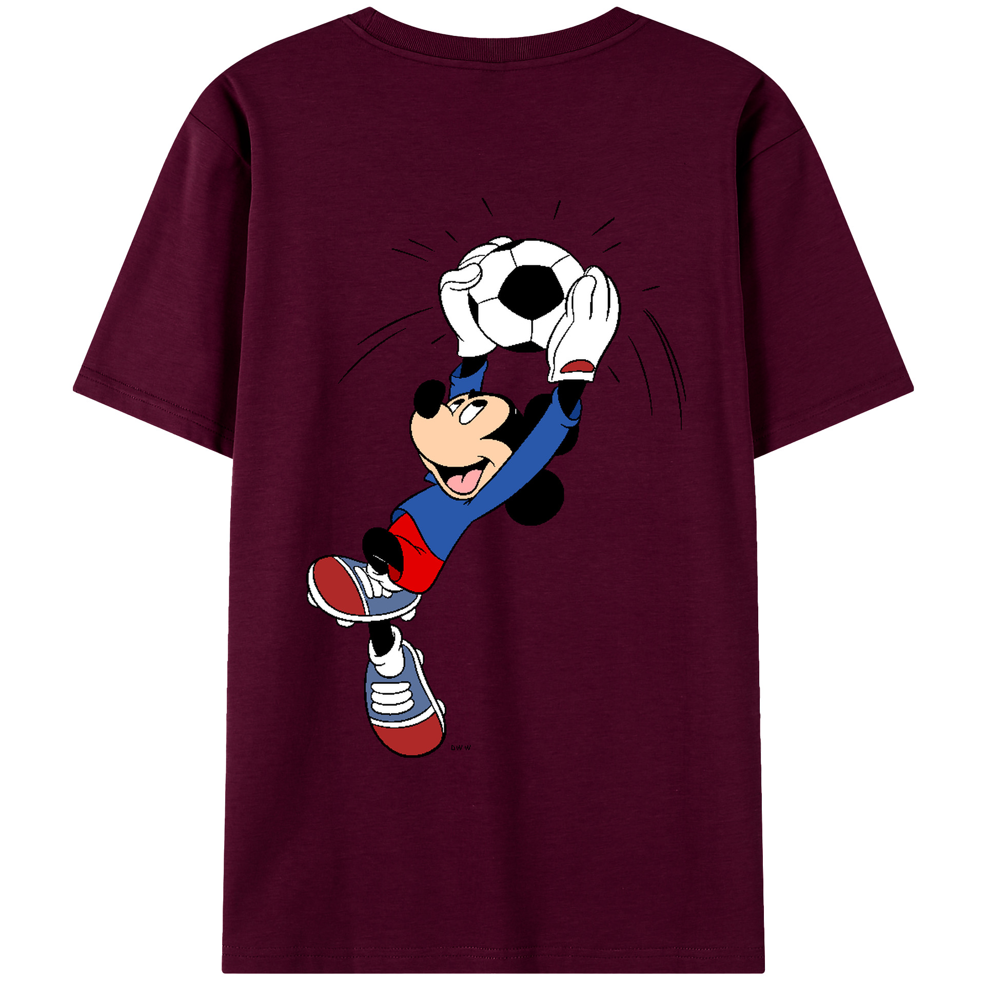 （画像用） ミッキーマウス Mickey Mouse レディース半袖Tシャツ(バックプリント)